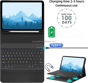 Funda magnética para teclado inalámbrico para <span class=keywords><strong>Samsung</strong></span> Galaxy <span class=keywords><strong>Tab</strong></span> S10 FE/S9 FE 10,9 "/S9 11"/X716B/X716B/S10 FE/Funda de cuero de 2, 2/1/1/2/2/2/2/2/2/2/2/2/2/2/2/2/2" - Product Image 2