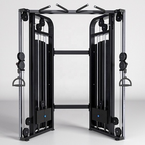 Macchina per esercizi multifunzione a doppia puleggia per palestra e casa con doppio cavo incrociato - Product Image 1