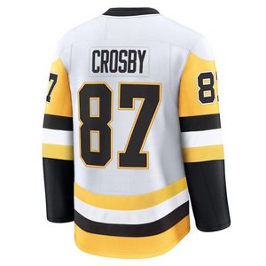 Pittsburgh Penguins # 87 Crosby # 71 Malkin Camiseta de hockey sobre hielo de malla transpirable de manga corta con estampado de poliéster cosido unisex - Product Image 3