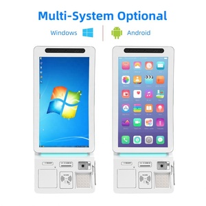 1920x1080 Full hd Display 23.6/32'' Facial Recognition Camera <b>Scanner</b> <b>Printer</b> Self Kiosks for Lobby Bank - Product Image 4