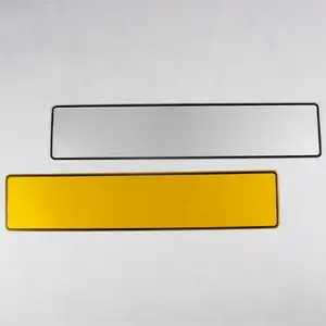 Factory Custom Groothandel Metalen Handleiding Reflecterende Film Dubbele Laag Aluminium Blank Auto Aantal License Platen