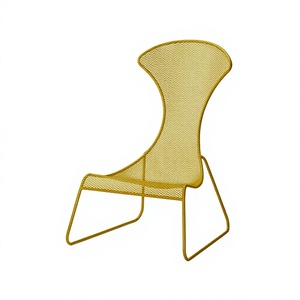 Eco-Friendly Metal Wire Frame Modern Cafe Furniture Chair Restaurant Chairs for Home & Garden <b>High</b> Quality - Product Image 1