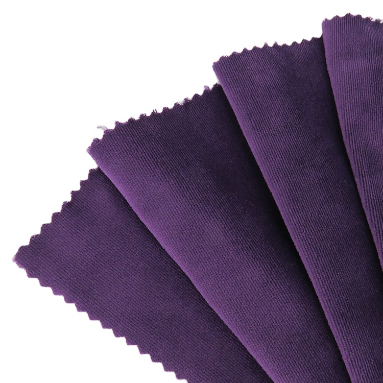 Хорошее качество вязание 100% полиэстер бархат стрейч ткань онлайн для зимнего платья
