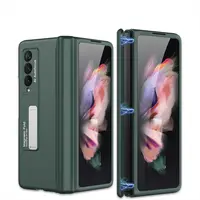 Dobradiça magnética Caso Vezes Para Samsung Galaxy Z Fold Suporte Suporte Rígido À Prova de Choque Armadura Z Fold 3 4 5G W22 Capa de Proteção Integral