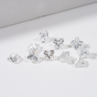 Diamant en vrac fantaisie blanc de qualité DEF VS VVS, certifié IGI, de forme fleur de cerisier, cultivé en laboratoire, CVD HPHT, pour bijoux fins