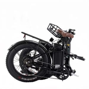 Vélo électrique pliable avec pneus de 20 * 4 pouces, batterie au lithium 48V18AH, cadre en alliage d'aluminium - Product Image 6