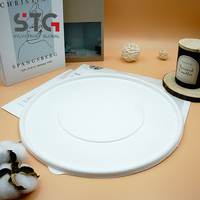 Tapa de Bagazo Grande Personalizada para Tazón, Ecológica, Compostable, de Caña de Azúcar, con Logotipo OEM, para Arroz, Fideos, Postres, Eventos, Aprobada por LFGB, ISO 9001