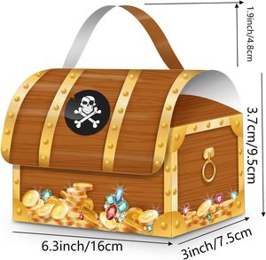 12 pezzi <span class=keywords><strong>di</strong></span> scatole <span class=keywords><strong>di</strong></span> bombole per feste a tema pirata scrigno per il gioco <span class=keywords><strong>di</strong></span> caccia al <span class=keywords><strong>tesoro</strong></span> con Goodie Candy con stampa a laminazione opaca - Product Image 5