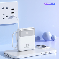 Promotion : Mini Powerbanks Portables à Prix Abordable, Charge Rapide, LED, Câbles Intégrés, Chargeur Rapide 10000mAh pour Téléphones