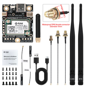 Kit WisMesh nRF52840 compatible : Carte mère RAK 19003 + Module de base Wisblock RAK4631 pour répéteur de nœud Meshcore Meshtastic - Product Image 6
