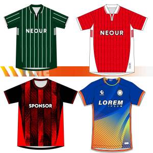 Индивидуальная красно-белая спортивная футболка для мужчин и подростков из 100% полиэстера с вышивкой, печатью имени, услугой OEM и автоматизированным раскроем - Product Image 1