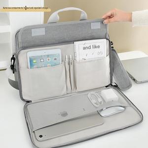 Sac à bandoulière léger et étanche pour ordinateur portable, type mallette de protection professionnelle, pour ordinateurs portables de 14, 15,6 et 17 pouces - Product Image 4