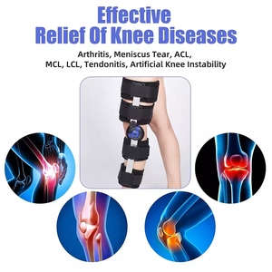 HKJD-rodillera ortopédica con bisagras para uso médico, rodillera ortopédica ajustable con bloqueo <span class=keywords><strong>de</strong></span> dial, gran oferta - Product Image 3