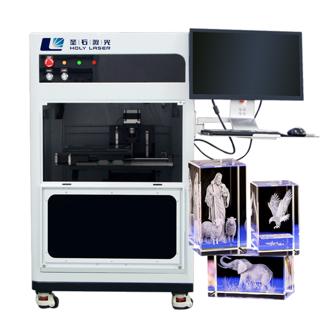 2D 3D Laser Engraver Machine for Perfect Effect Crystal Photo Engraving Acrylic Glass Crystal Cube AI for Customized Portrait