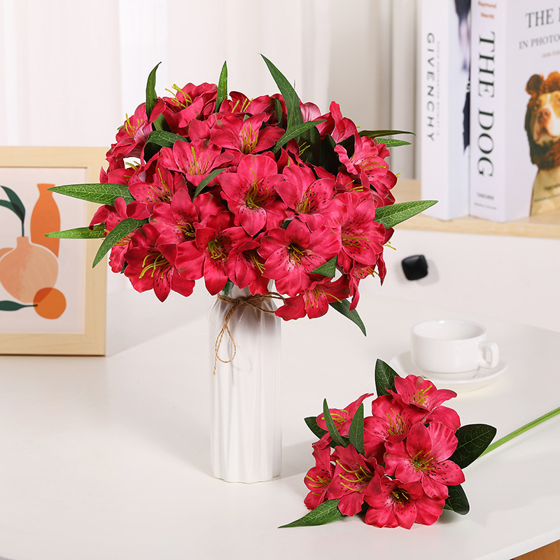 Fleur artificielle rouge Azalée