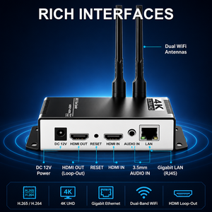 Encoder HDMI WiFi H.265 per Streaming Video IP Live <span class=keywords><strong>IPTV</strong></span> SRT RTMP - Product Image 3