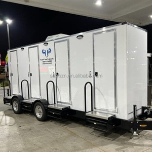 Toilettes mobiles de conception traditionnelle à panneaux sandwich, <span class=keywords><strong>WC</strong></span> portable, remorque sanitaire, réservoir en acier inoxydable pour parcs et extérieur - Product Image 2