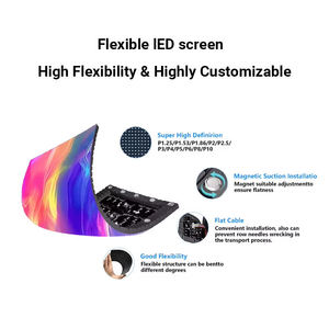 Écran LED souple P1.8 à service frontal, panneau d'affichage numérique, affichage publicitaire, mur vidéo LED pour centre commercial - Product Image 3
