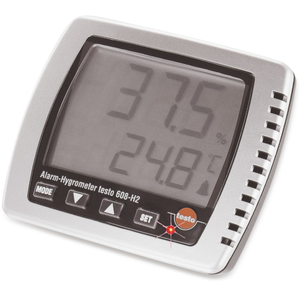 Testo 608-H2 <b>Desktop</b> Thermo-Hygrometer, High Accuracy 2% RH, LED Alarm on Threshold Exceedance Dew Point Calculation & Display - Product Image 2