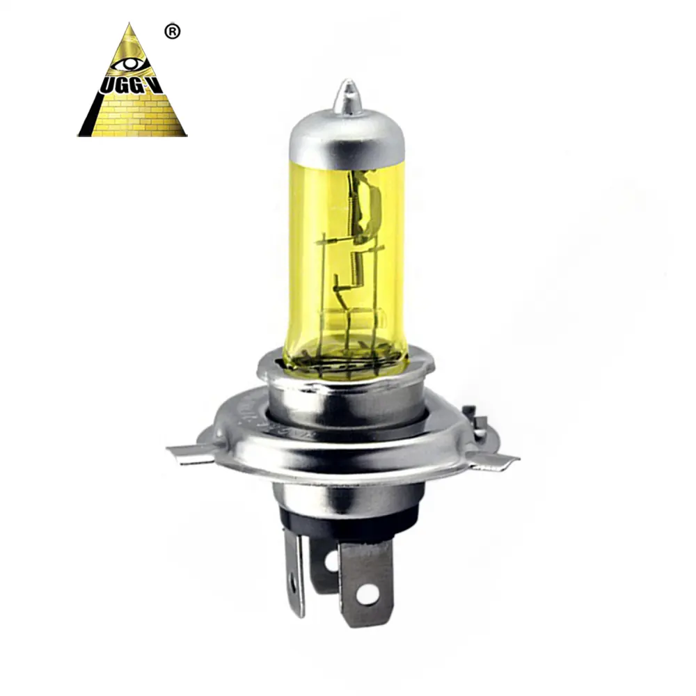 Catégorie Ampoule de phare halogène H4 jaune de haute qualité 60W 55W 100W 90W pour ampoules halogènes