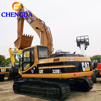 Excavatrice Caterpillar 320BL d'occasion de 20 tonnes avec moteur, boîte de vitesses, pompe, roulement, moteur, composants POCLAIN Kawasaki Changjiang en stock