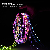 Luces de Cadena LED RGB WS2815 de 5V y 4 Pines, de Cobre, Resistentes al Agua IP67, con Control Táctil, para Decoración de Bodas y Fiestas al Aire Libre, Regulables, 2 Años de Garantía