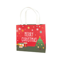 Tas Kado Kertas Cetak Natal Kustom Grosir, Tas Belanja Liburan Pohon Natal untuk Hadiah Pesta