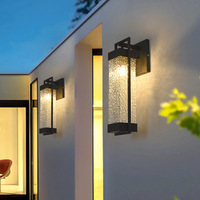 Lampe murale LED moderne minimaliste en acier inoxydable, étanche, pour jardin et extérieur, commande tactile, luxe discret