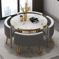 Ensemble de table et de chaises rondes créatives, bureau de réception minimaliste pour café, salon de thé, salon