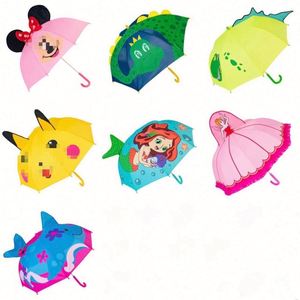 Lindo Paraguas Infantil con Diseño de Dibujos Animados, Paraguas Manual Impermeable para la Escuela, Regalo Promocional con Logotipo Personalizado - Product Image 4