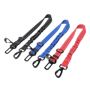 Custom Logo Adjustable Nylon Pet Car Seat Belt With Spring <b>Hook</b> High Quality For <b>Dog</b> Travel Safely - Product Image 2