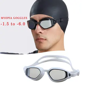 Dành cho người lớn tập thể dục & Triathlon rộng cận thị ống kính quang học chống sương mù UV bảo vệ kính bơi lội kính có thể tháo rời ống kính