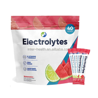 Poudre d'électrolytes en vrac biologique OEM pour boisson hydratante, supplément énergétique sans sucre et sans vitamines, mélange de poudre d'électrolytes à marque privée