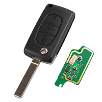 3 düğmeli sormak 433MHz katlanır uzaktan anahtar Fob Citroen 41a 46 çip HU83 VA2 Citroen & Peugeot araçlar için 0536 modu
