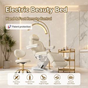 Cama de Cuidado Cosmético Turri, Silla Ajustable Reclinable para Salón de Belleza, <span class=keywords><strong>3</strong></span> Motores, Cama Plegable de Cosmetología - Product Image 2