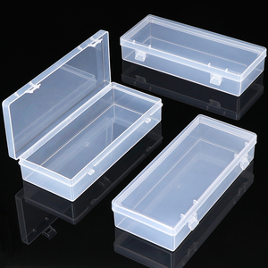 Sunshing nhựa duy nhất Ngăn Lưu Trữ trường hợp rỗng phẳng công cụ hộp nghệ thuật phụ kiện thủ công tổ chức với bản lề Nắp - Product Image 2