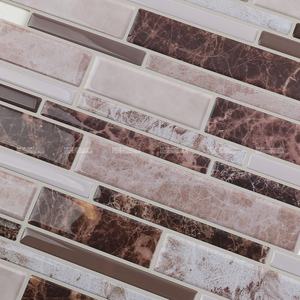Strip Pattern <strong>Sticky</strong> PVC Peel and Stick Designer Wallpaper Backsplash <strong>Wall</strong> <strong>Tile</strong> for Interior Room Decor - Product Image 4