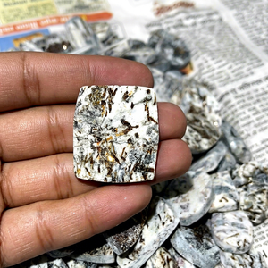 Radha Arts - Cabujón de Astrophyllite Natural Druzy para Joyería, Proveedor Mayorista, Precio de Fábrica - Product Image 1