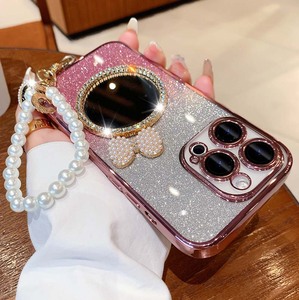 Lujo Bling diamante espejo perla pulsera brillo lente protección película TPU <span class=keywords><strong>funda</strong></span> de teléfono móvil para <span class=keywords><strong>Iphone</strong></span> 7 8 Plus X Xr Xs Max <span class=keywords><strong>SE</strong></span> - Product Image 6