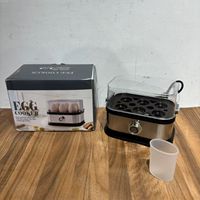 Cuiseur à œufs électrique en acier inoxydable, capacité 6 œufs, cuisson rapide et automatique, 200W, arrêt automatique