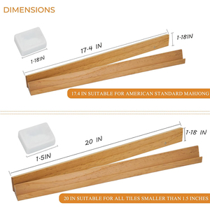 Outils à main - Étagère pliable portable en bois de pin pour tuiles, support de rangement pour tuiles de mahjong magnétiques américaines avec plateau à poussoirs et sac - Product Image 2