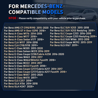Volant sport à fond plat en fibre de carbone forgée modifié pour Mercedes Benz W205 W176 W246 W212 a a B C E S ML GLK Class