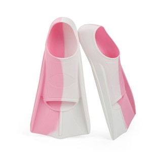 Palmes de natation en silicone courtes, antidérapantes, pour enfants et adultes, palmes de plongée freestyle, couleurs personnalisées - Product Image 4