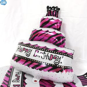 ลูกโป่งสุขสันต์วันเกิดเค้กสําหรับตกแต่งงานปาร์ตี้ - Product Image 3