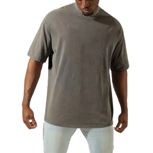 Camisetas de Verano para Hombre, Talla Grande, Algodón Grueso, Estilo Vintage, Lavadas, Ropa Usada para Hombre, Camiseta con Estampado Personalizado, Camiseta Extra Grande para Hombre - Product Image 4