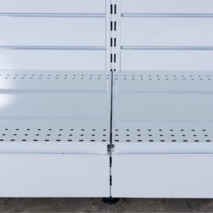 Siêu Thị Một Mặt Kim Loại Slatwall Gondola Kệ Với Hộp Đèn - Product Image 4