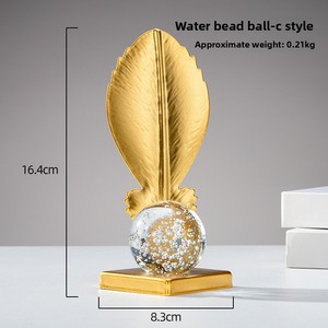 Đồ trang trí quả cầu pha lê sắt sang trọng hiện đại, sáng tạo, trang trí nhà cửa, phòng khách, tủ rượu, văn phòng, đồ thủ công bằng kim loại làm quà kỷ niệm - Product Image 6