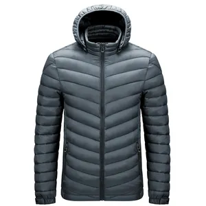 Sportkleding Heren Winterjas Casual Lange Mode Dikke Outdoor Mannen Puffer Jas Met Capuchon Zwart Sport Parka