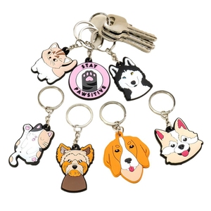 Wholesale Cheapest <b>Cute</b> Cartoon Key Holder Cover Cap Case Keychains/Silicone Mickey Key Ring Stitch <b>Bear</b> Key Chains for Gifts - Product Image 1