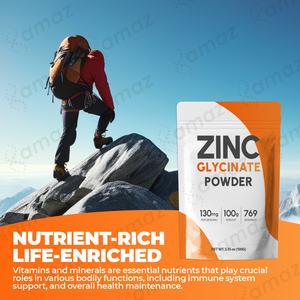 Integratore Minerale di Alta Qualità Amaz OEM/ODM a Marchio Privato per il Benessere Quotidiano e Facile Miscelazione, Polvere di Glicinato di Zinco - Product Image 2